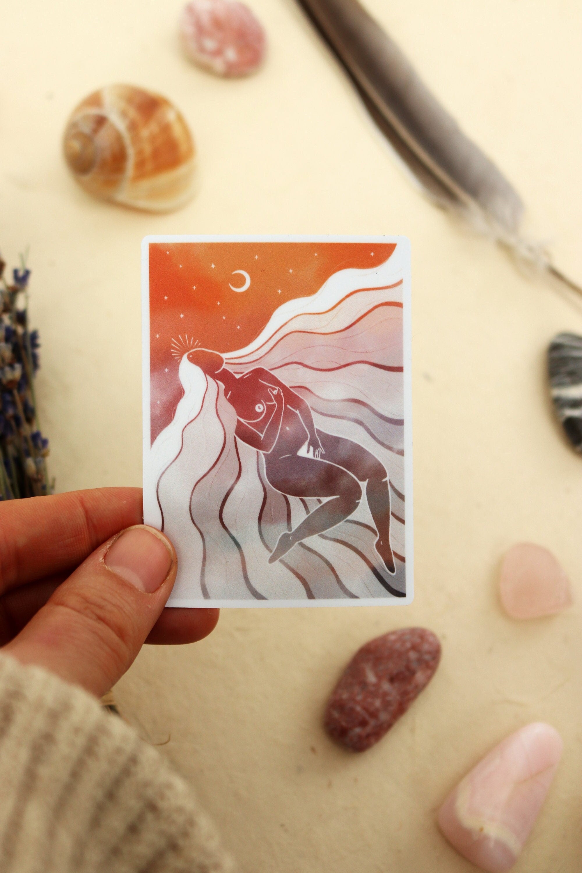 Lust Göttin Aufkleber - art.from.ilkas.heart