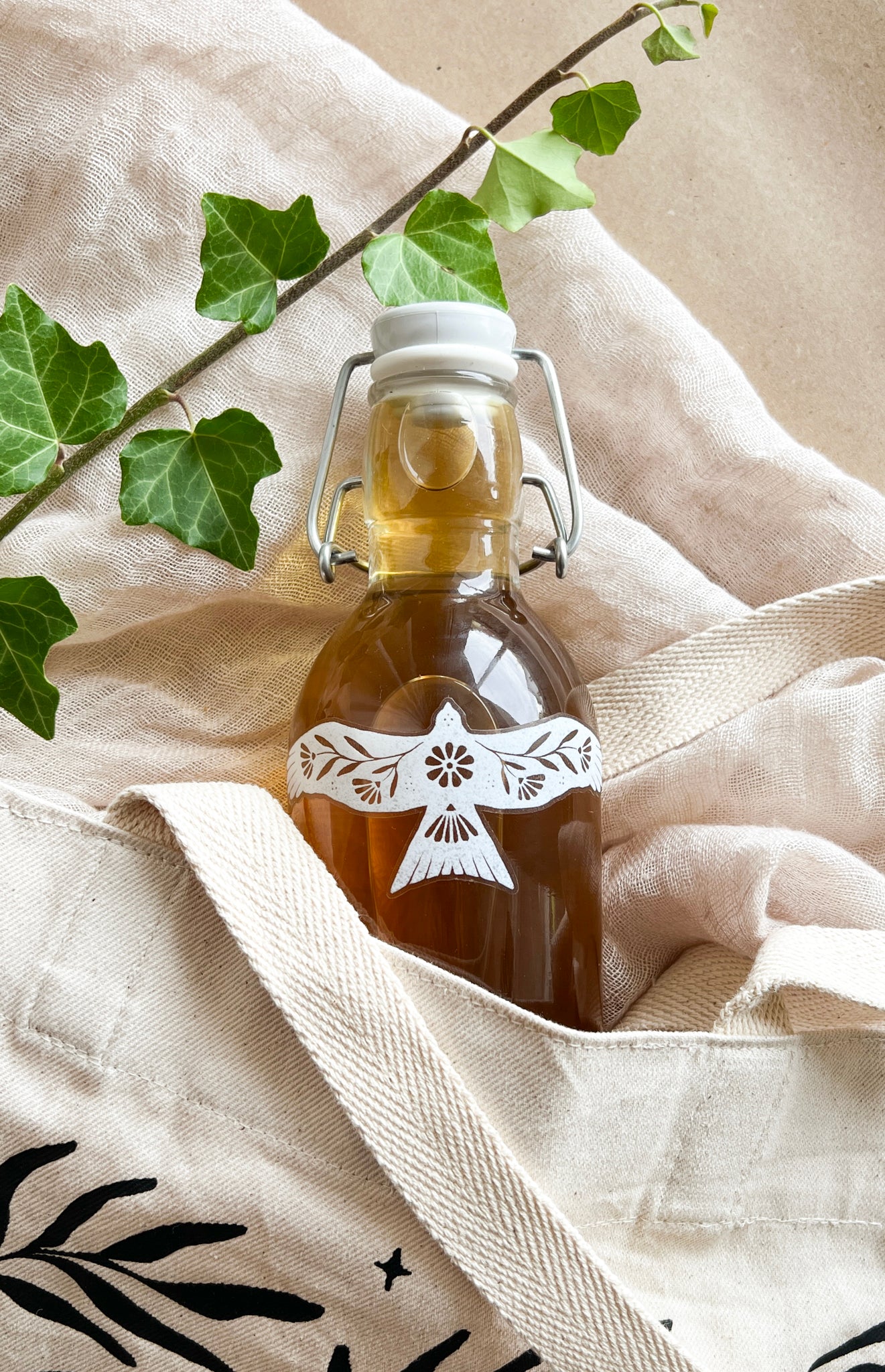 Die Quellflasche - Trinkflasche auf Glas - art.from.ilkas.heart