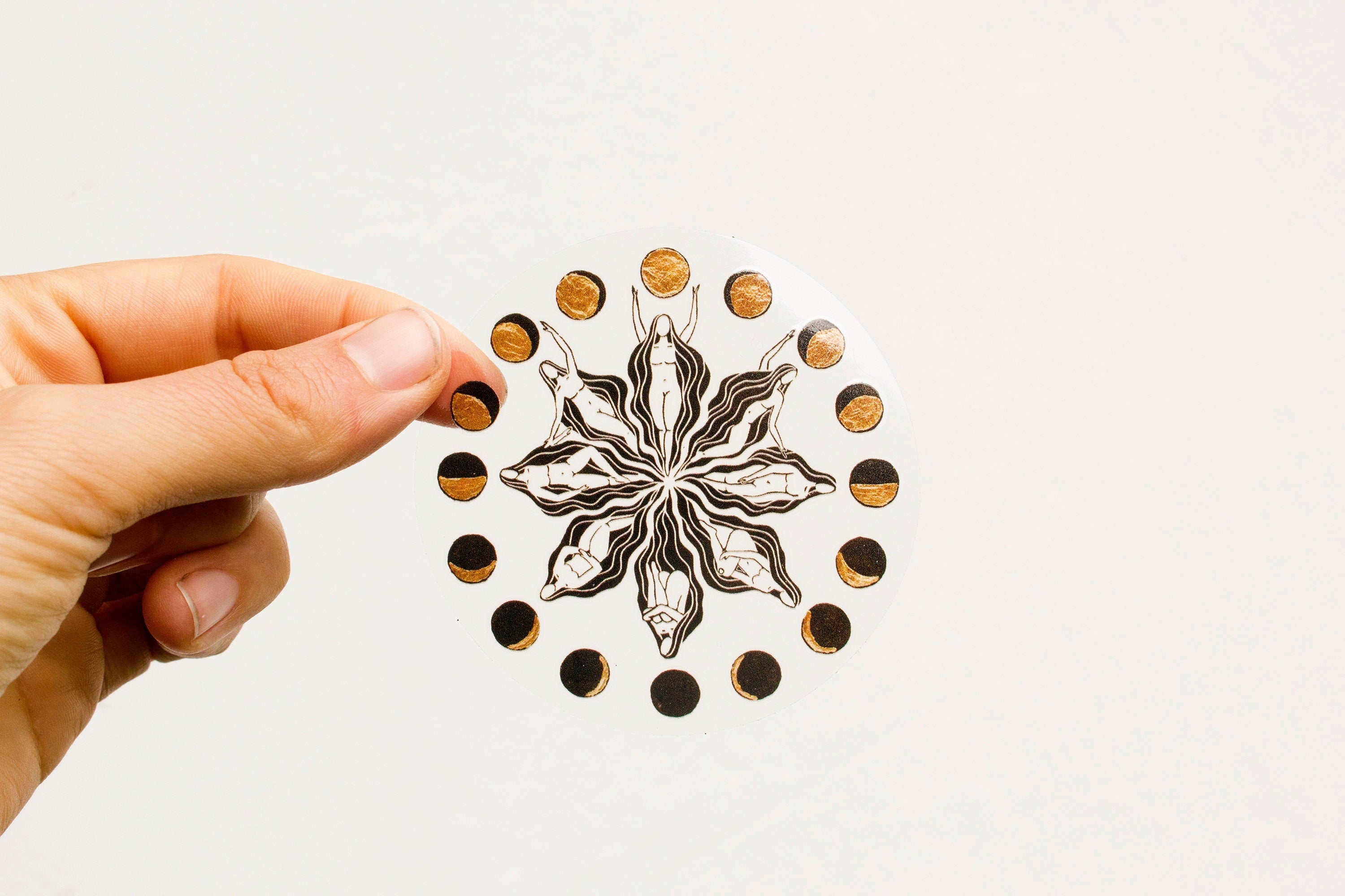 Mondblume Aufkleber - art.from.ilkas.heart