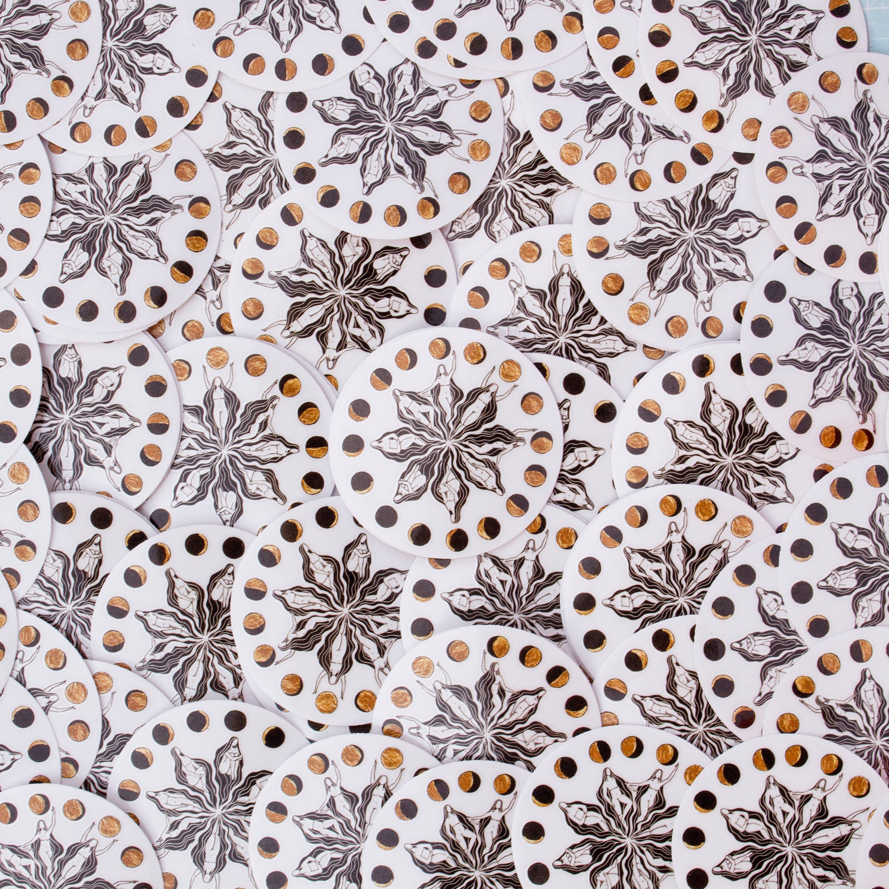 Mondblume Aufkleber - art.from.ilkas.heart