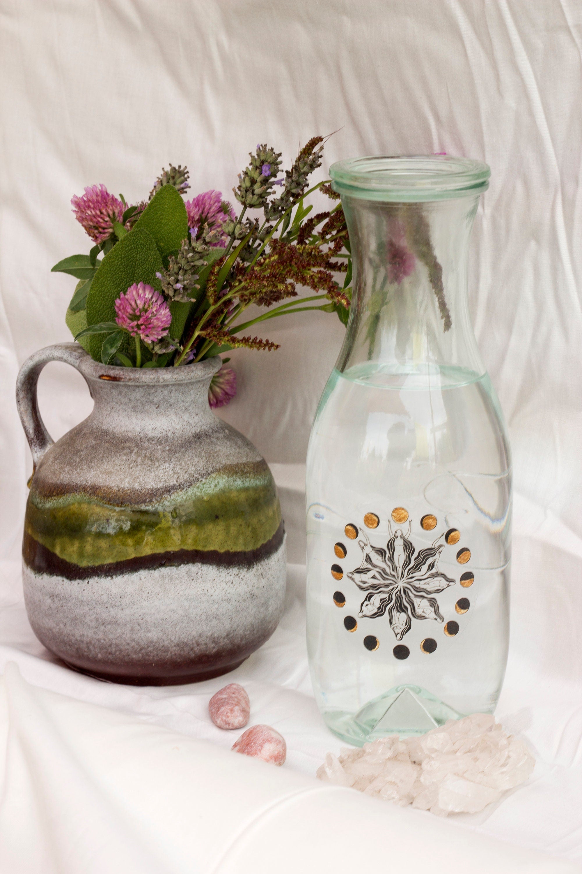 Mondblume Aufkleber - art.from.ilkas.heart