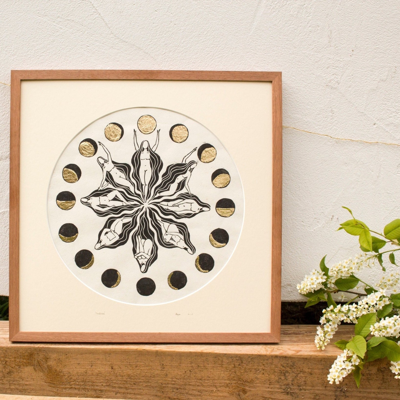 Rahmen & Passepartout für die Mondblume - art.from.ilkas.heart