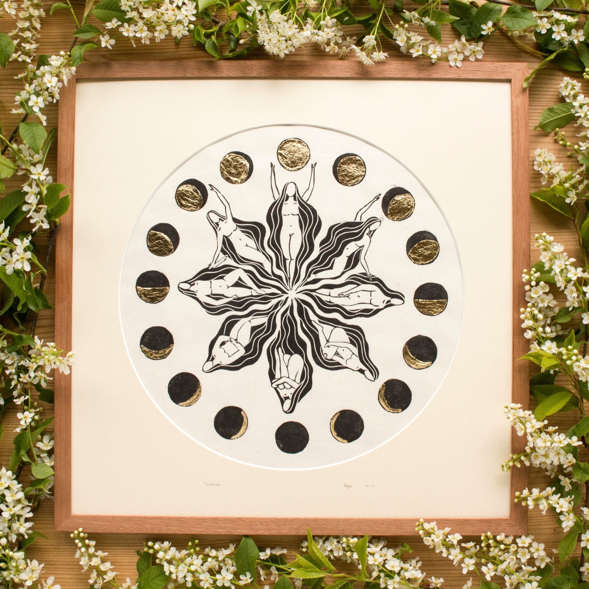 Rahmen & Passepartout für die Mondblume - art.from.ilkas.heart