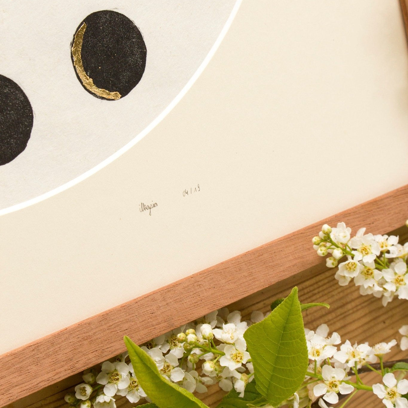 Rahmen & Passepartout für die Mondblume - art.from.ilkas.heart