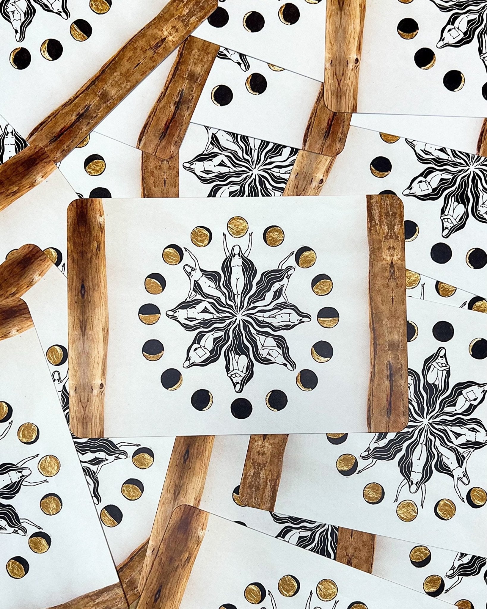 Mondblume Postkarte - art.from.ilkas.heart