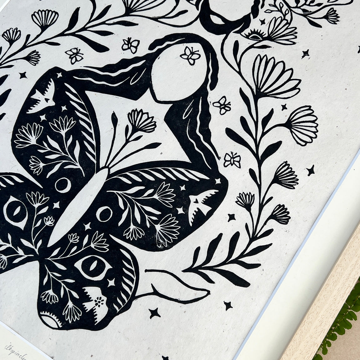 Rahmen & Passepartout für Calling you softly - art.from.ilkas.heart