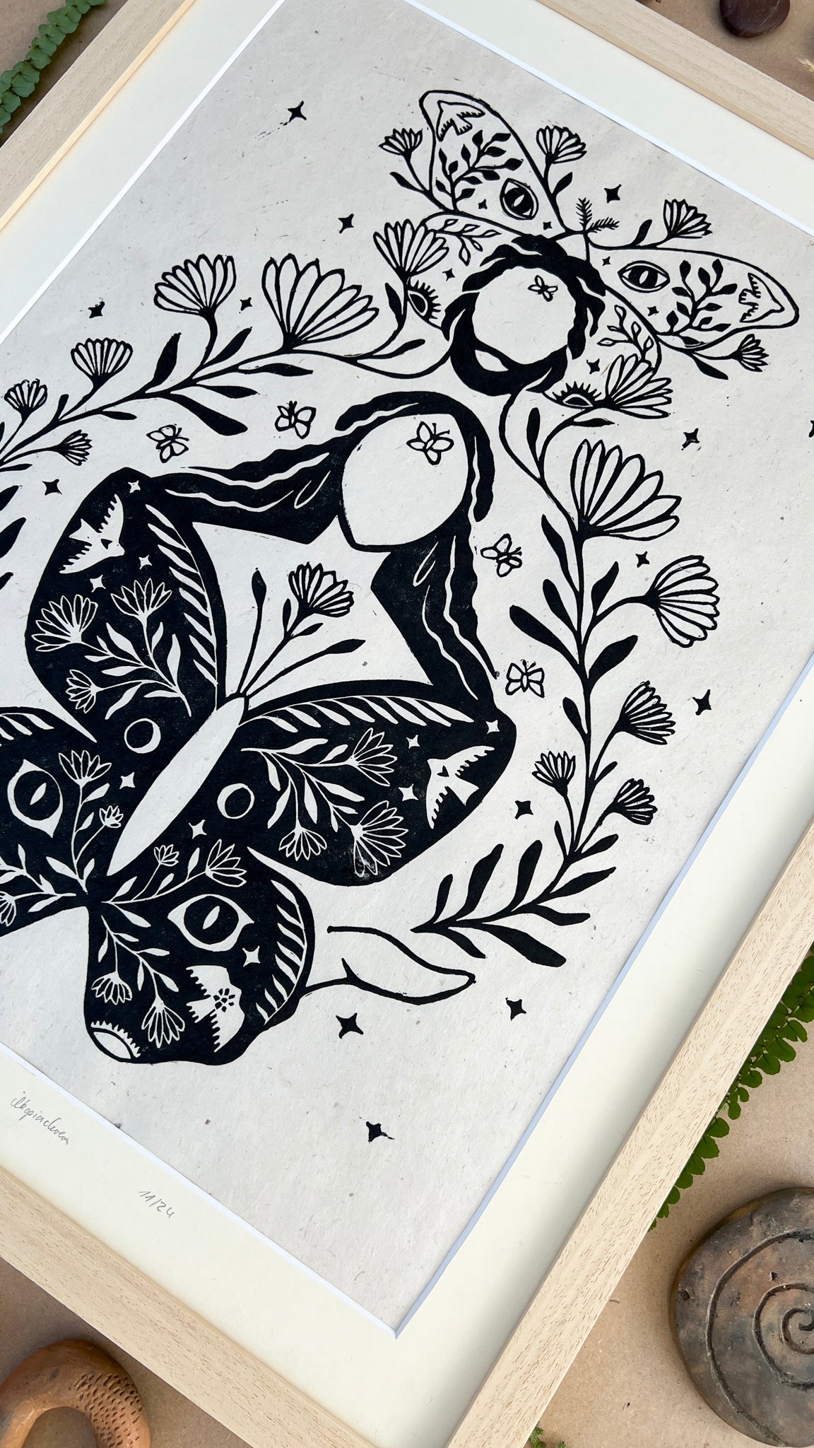 Rahmen & Passepartout für Calling you softly - art.from.ilkas.heart