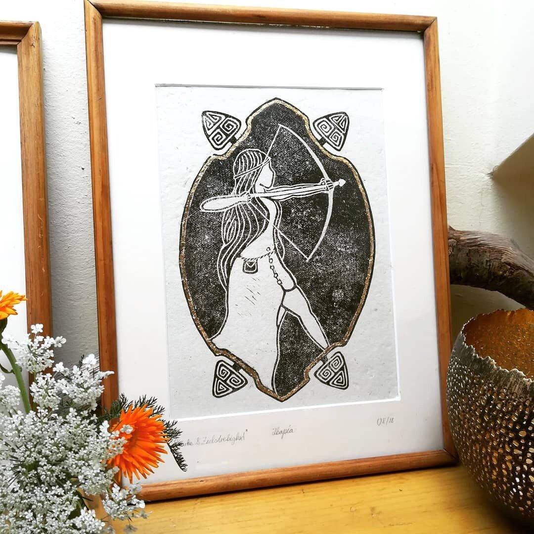 Rahmen & Passepartout für Die Göttin der Stärke - art.from.ilkas.heart