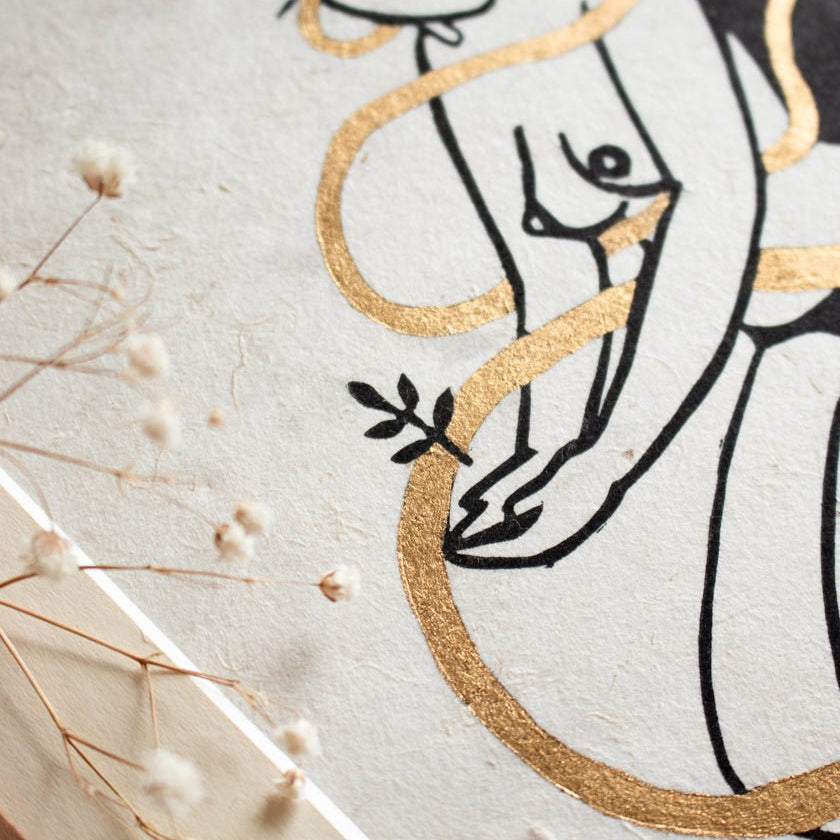 Rahmen & Passepartout für The Earthkeeper Goddess - art.from.ilkas.heart