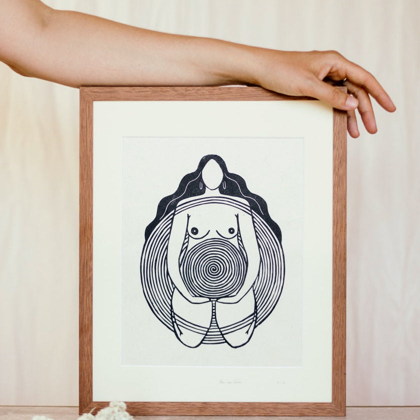 Centered Within Linoldruck - art.from.ilkas.heart