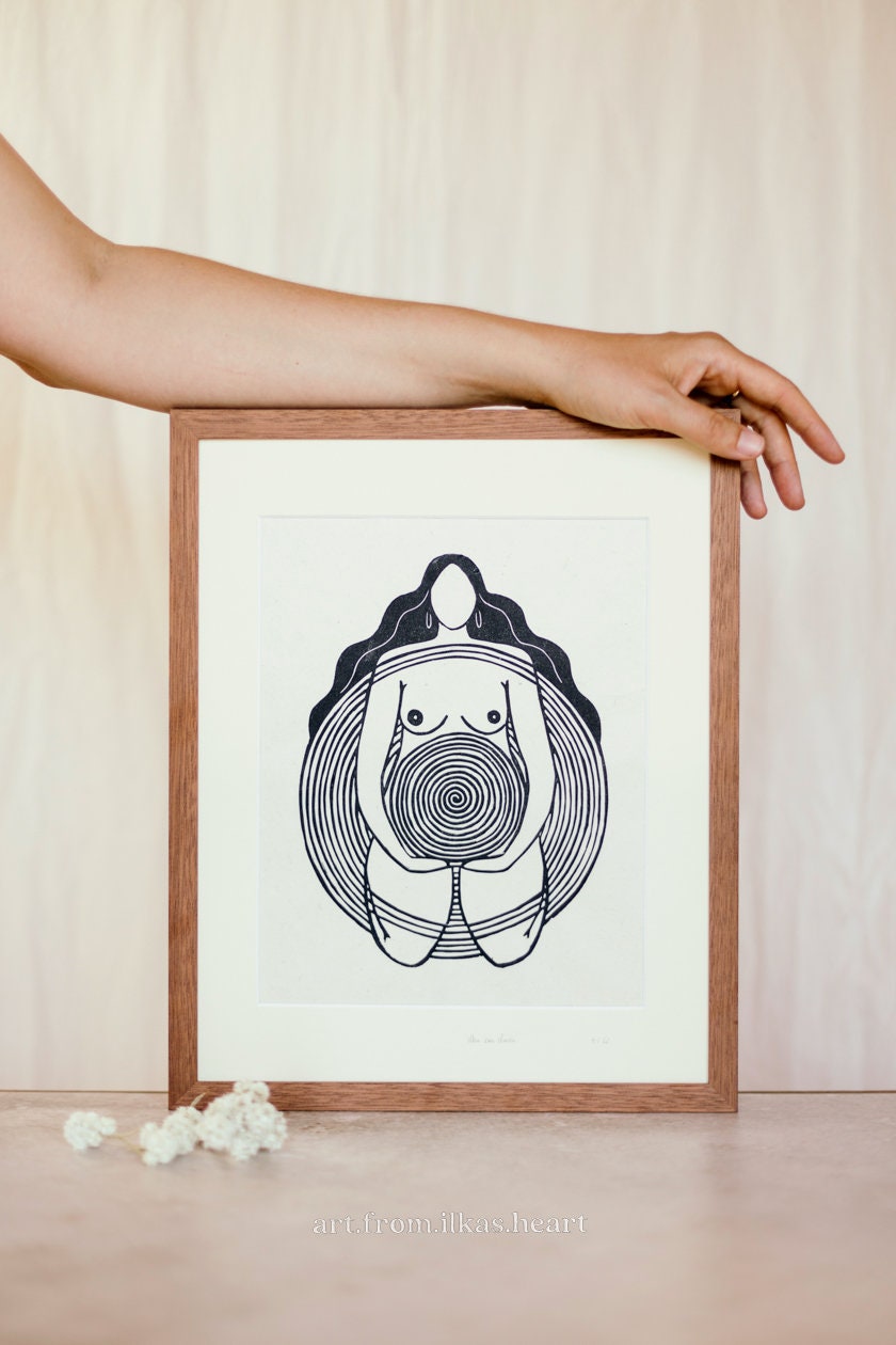 Centered Within Linoldruck - art.from.ilkas.heart