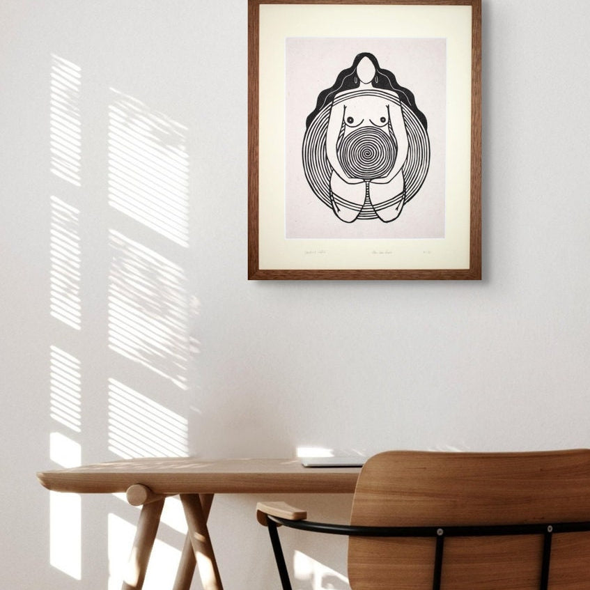 Centered Within Linoldruck - art.from.ilkas.heart