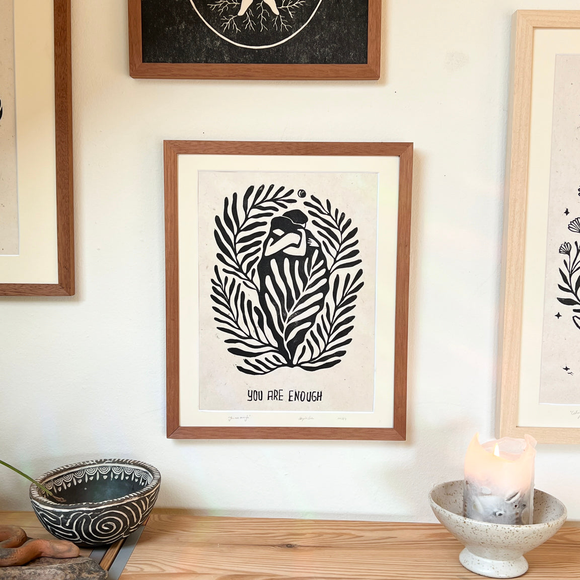 Rahmen & Passepartout für You are enough - art.from.ilkas.heart