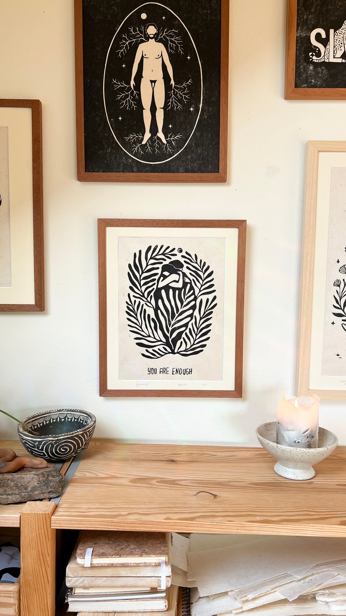 Rahmen & Passepartout für You are enough - art.from.ilkas.heart