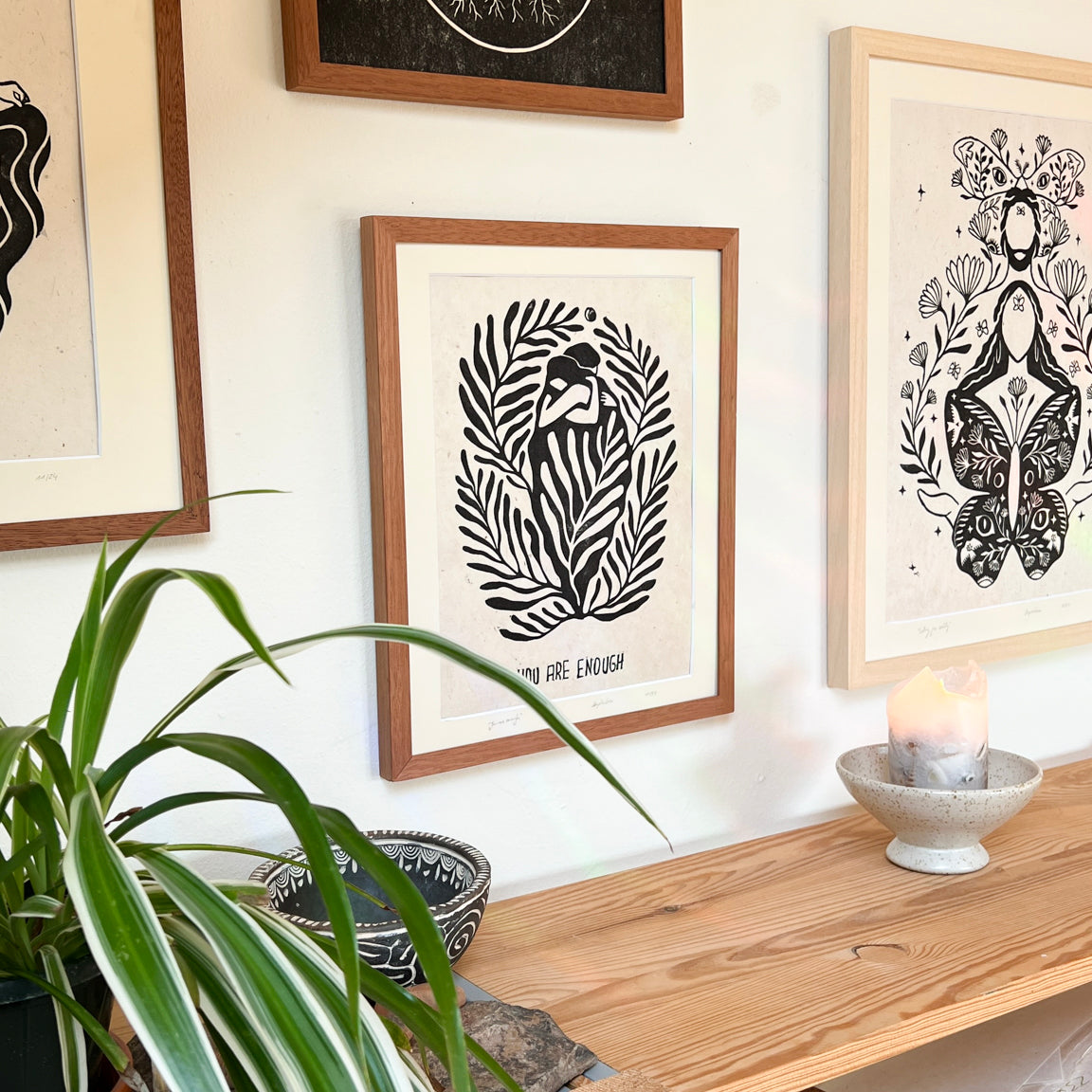 Rahmen & Passepartout für You are enough - art.from.ilkas.heart