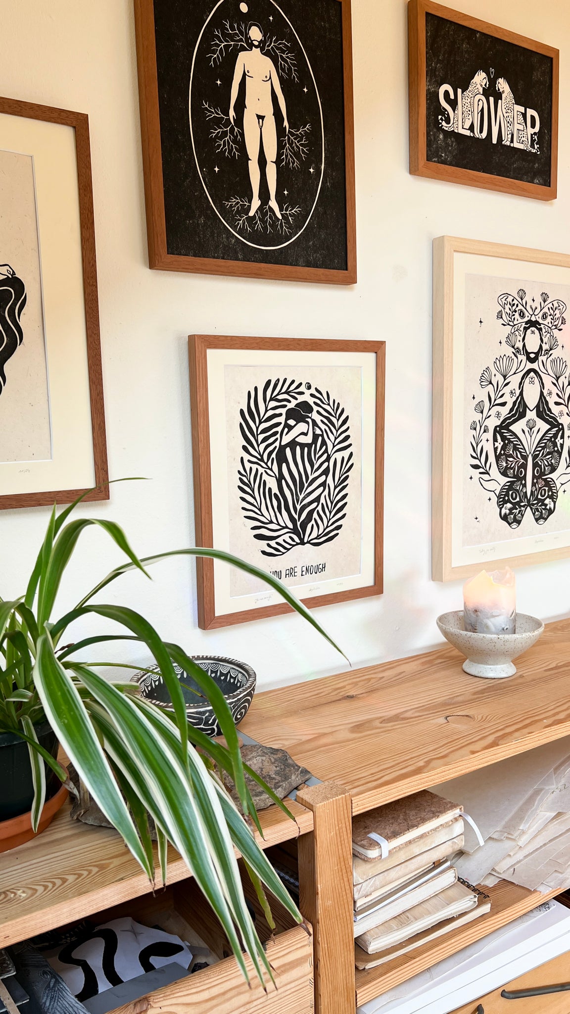 Rahmen & Passepartout für You are enough - art.from.ilkas.heart