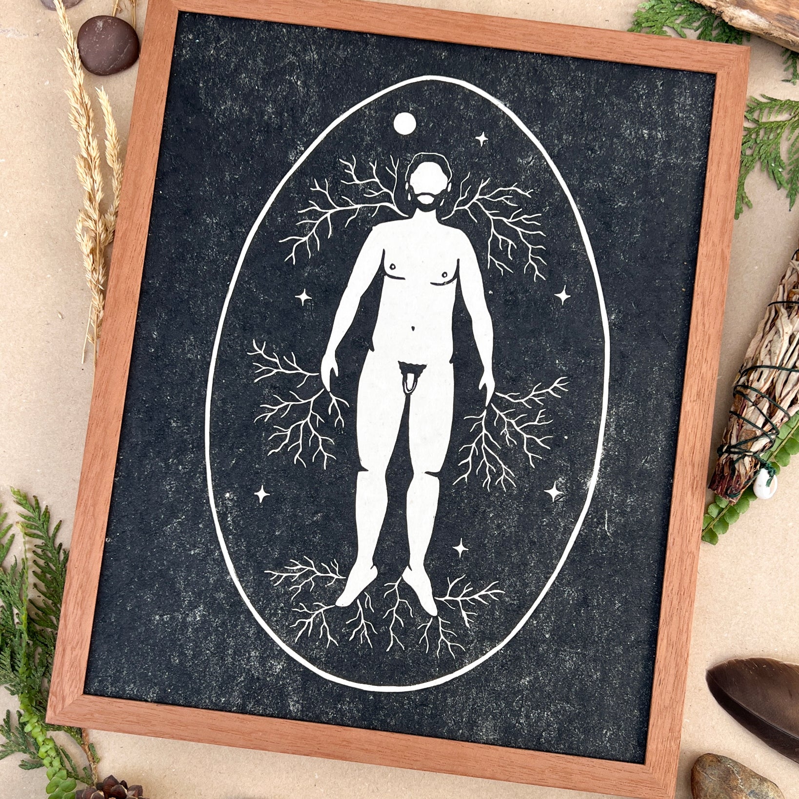 Rahmen für den verwurzelten Mann - art.from.ilkas.heart