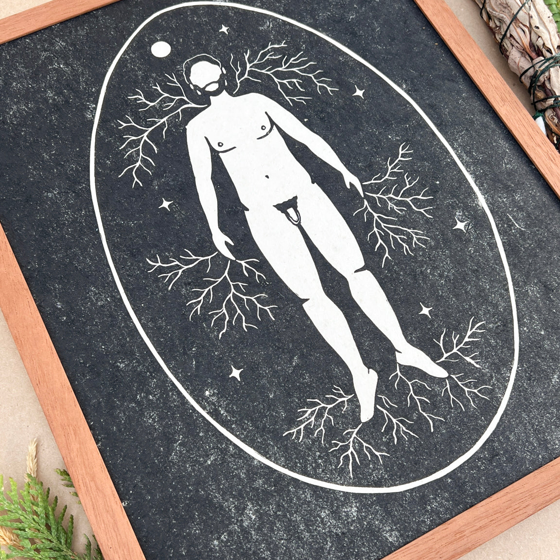 Rahmen für den verwurzelten Mann - art.from.ilkas.heart