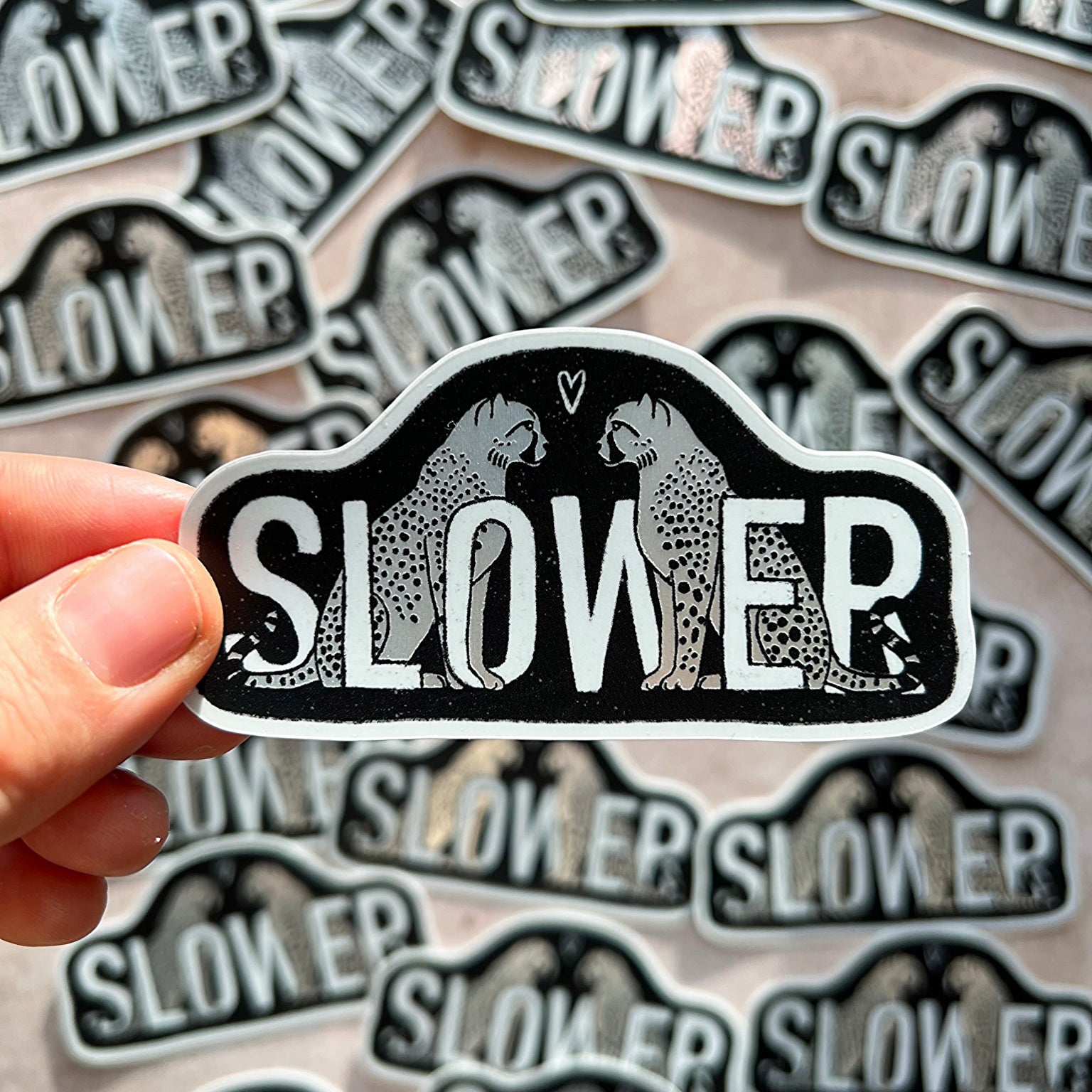 Slower Holografischer Aufkleber - art.from.ilkas.heart