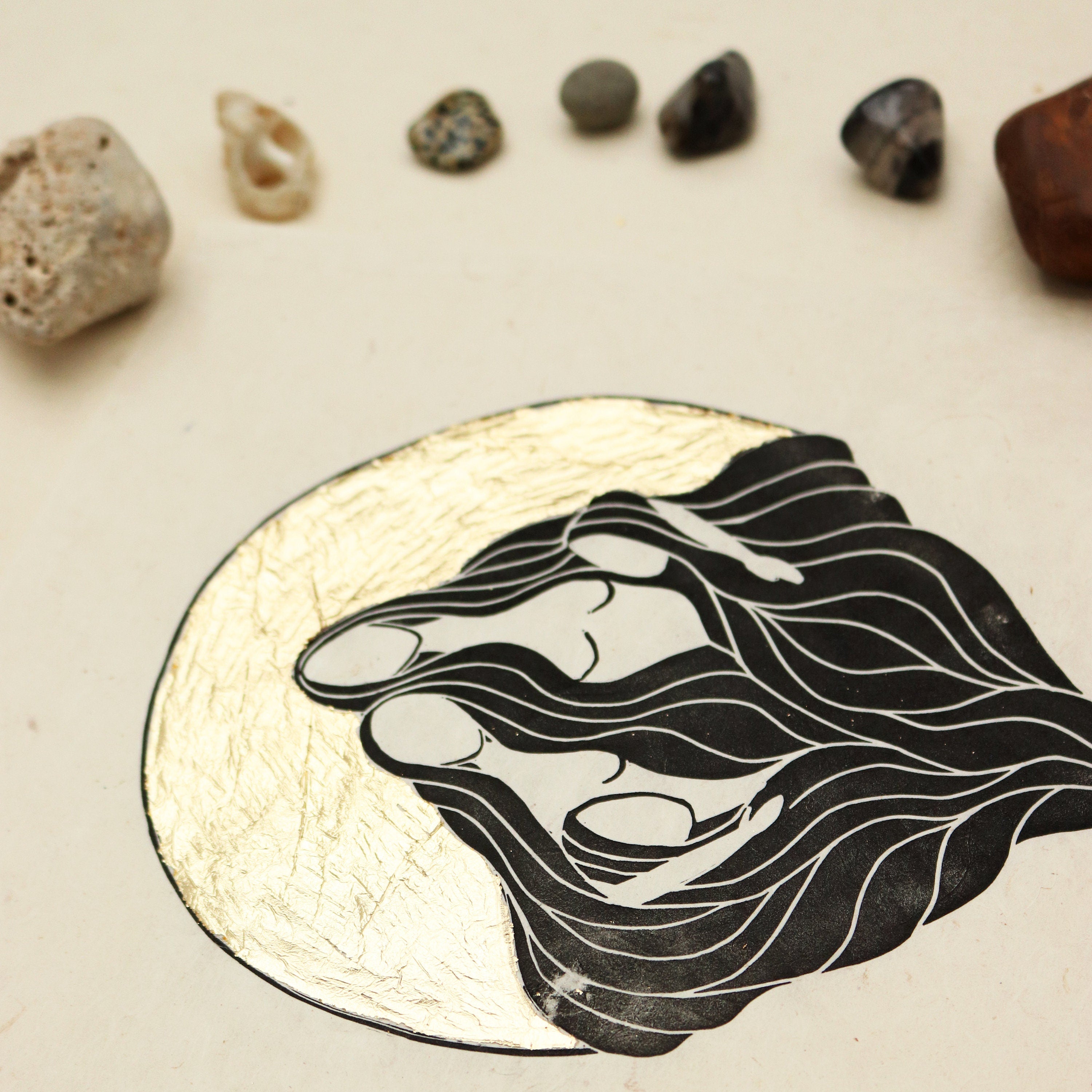 Soul Sisters Linoldruck - art.from.ilkas.heart