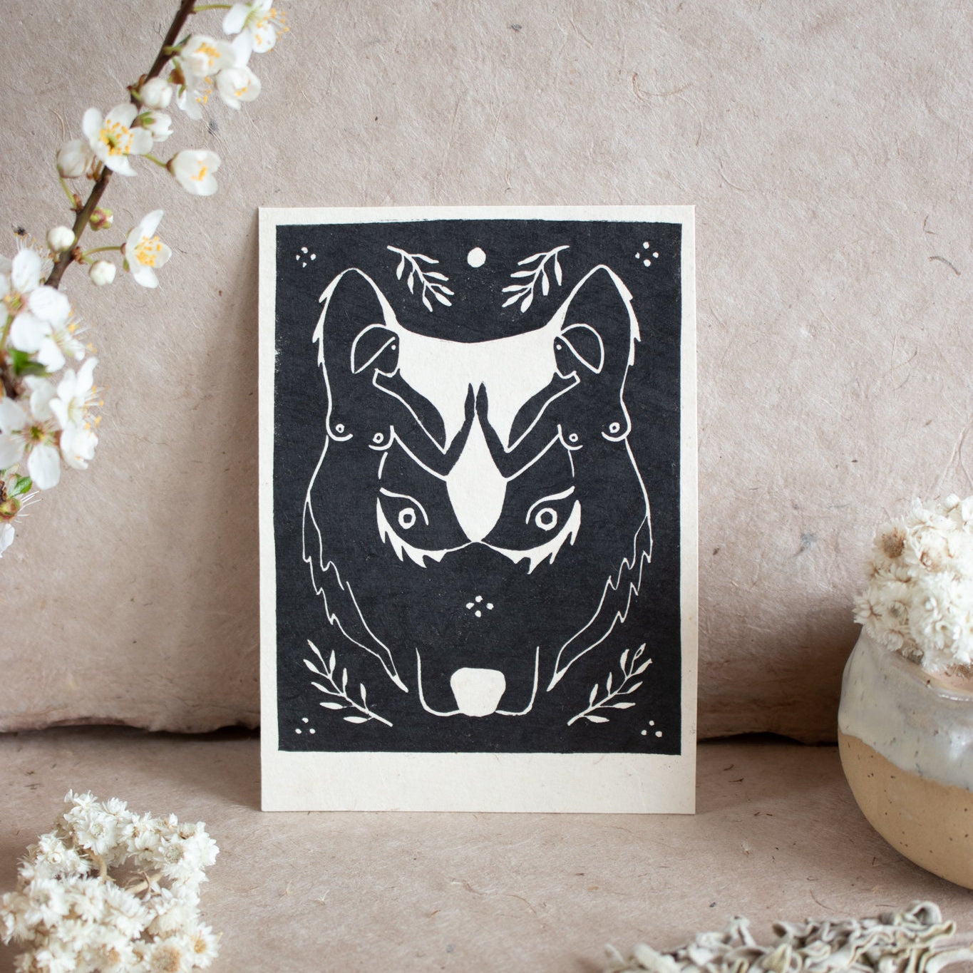 The Guardian Linoldruck - art.from.ilkas.heart