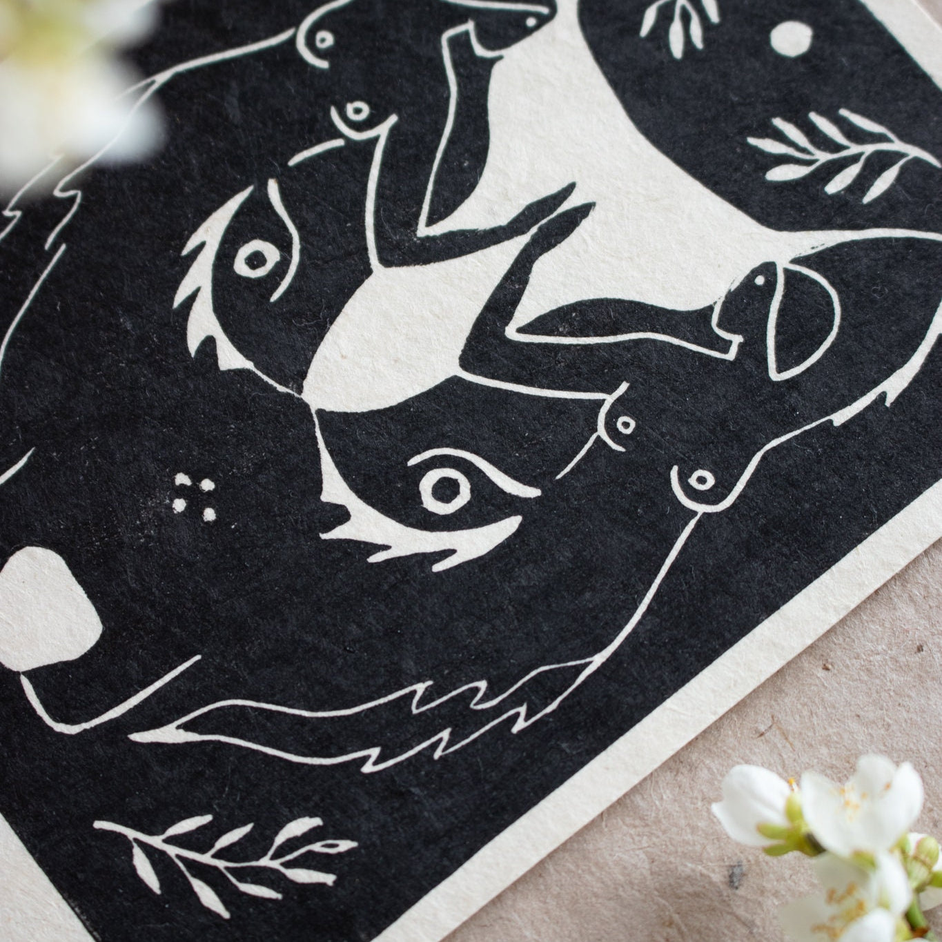 The Guardian Linoldruck - art.from.ilkas.heart