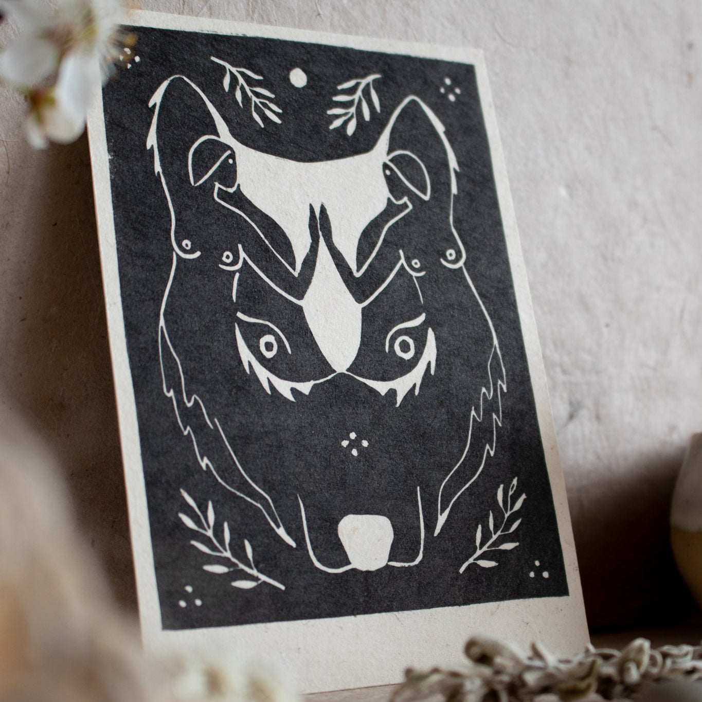 The Guardian Linoldruck - art.from.ilkas.heart