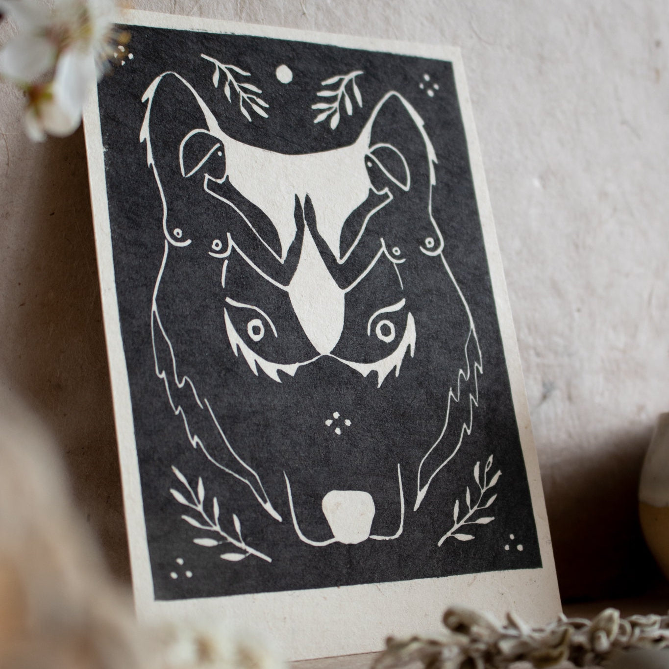 The Guardian Linoldruck - art.from.ilkas.heart