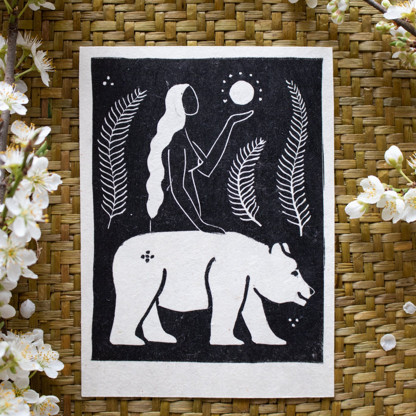 The Guidance Linoldruck - art.from.ilkas.heart