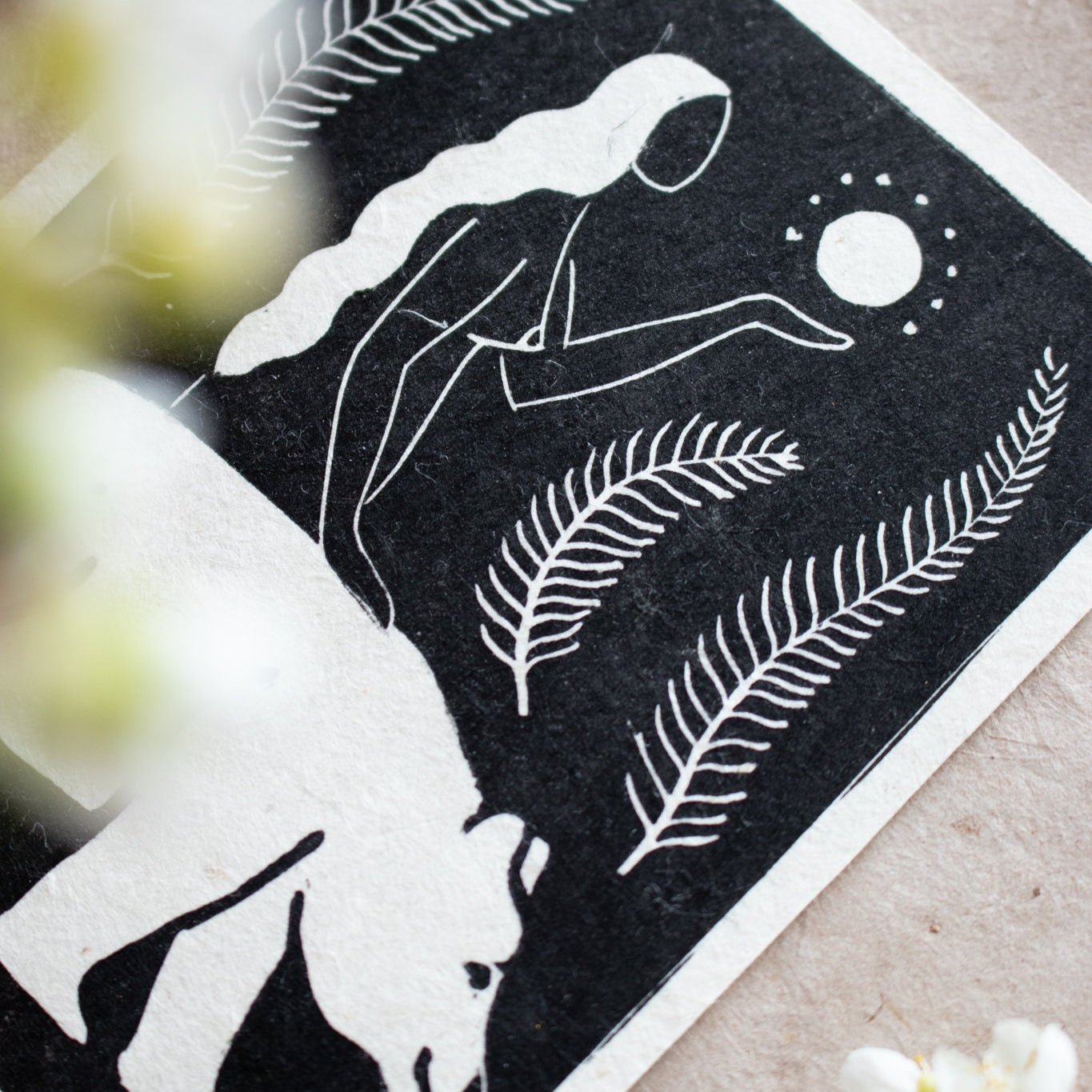 The Guidance Linoldruck - art.from.ilkas.heart