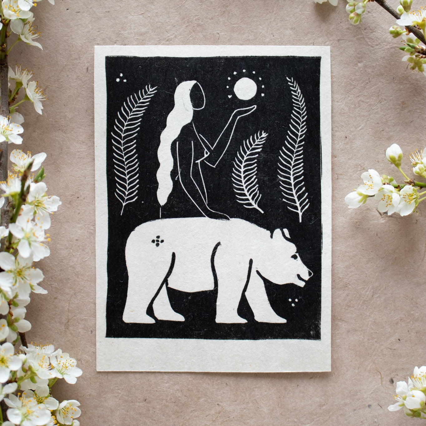 The Guidance Linoldruck - art.from.ilkas.heart