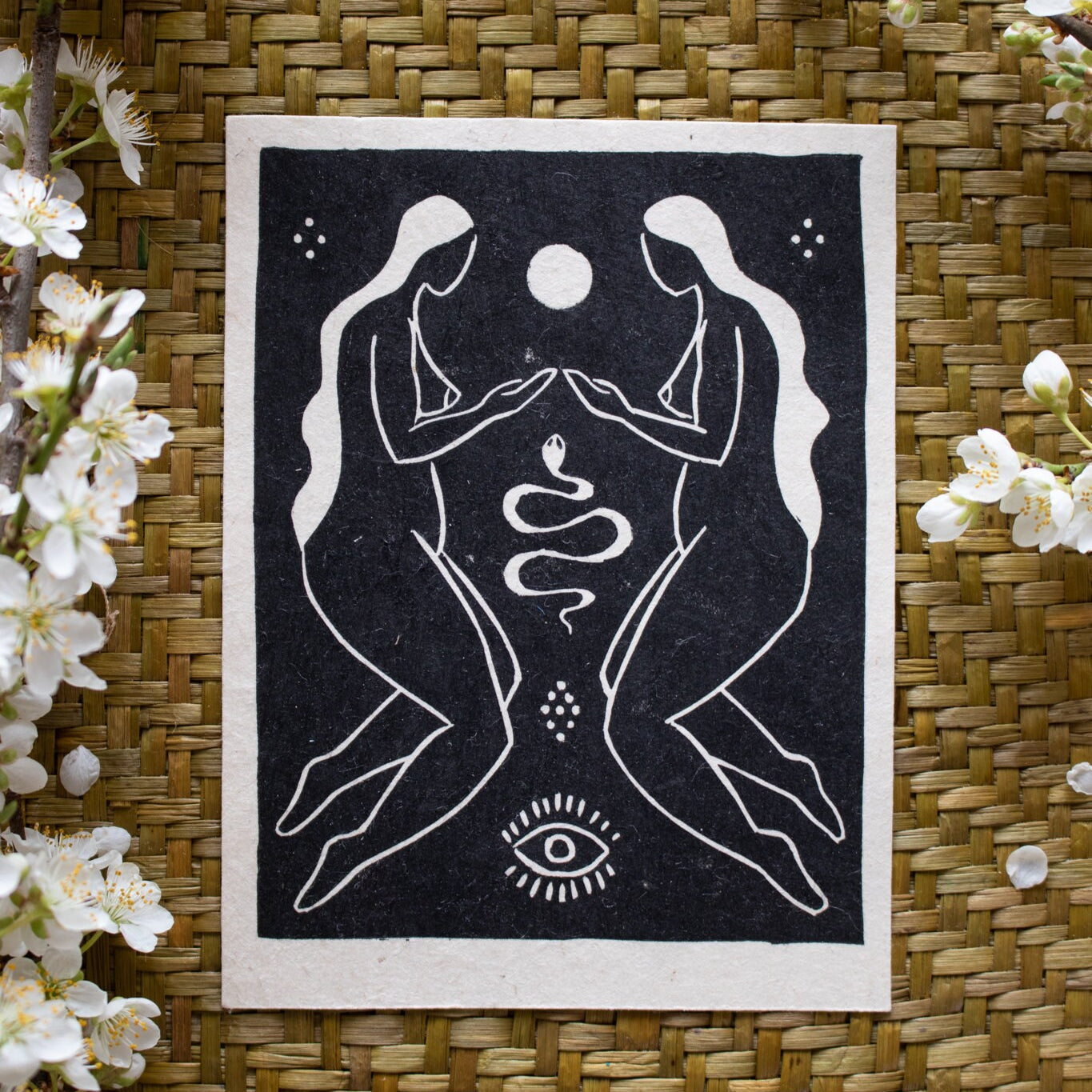 The Healer Linoldruck - art.from.ilkas.heart