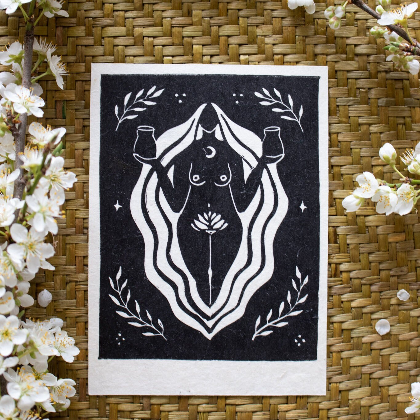 The Peace Bringer Linoldruck - art.from.ilkas.heart