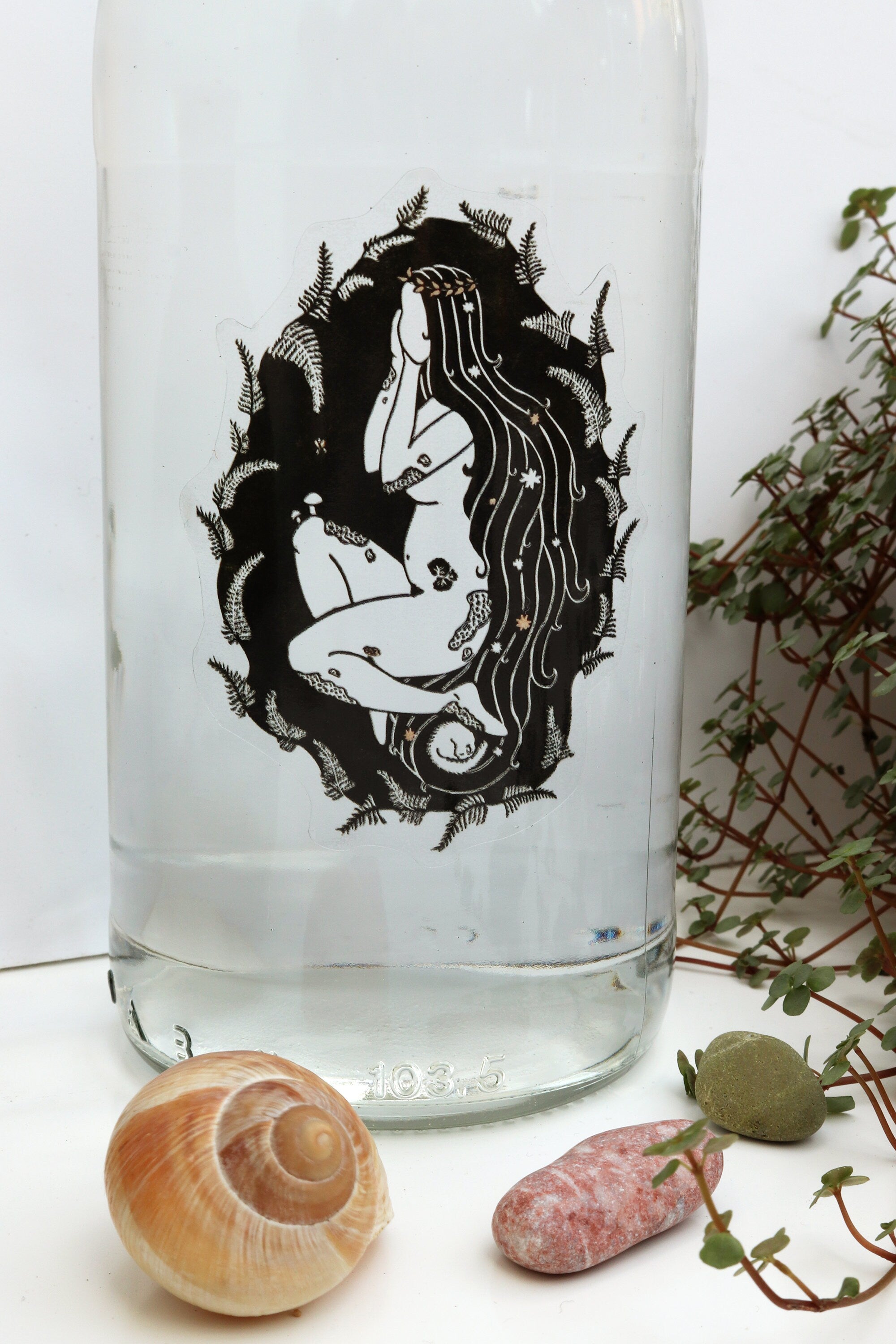 Tochter der Erde Aufkleber - art.from.ilkas.heart