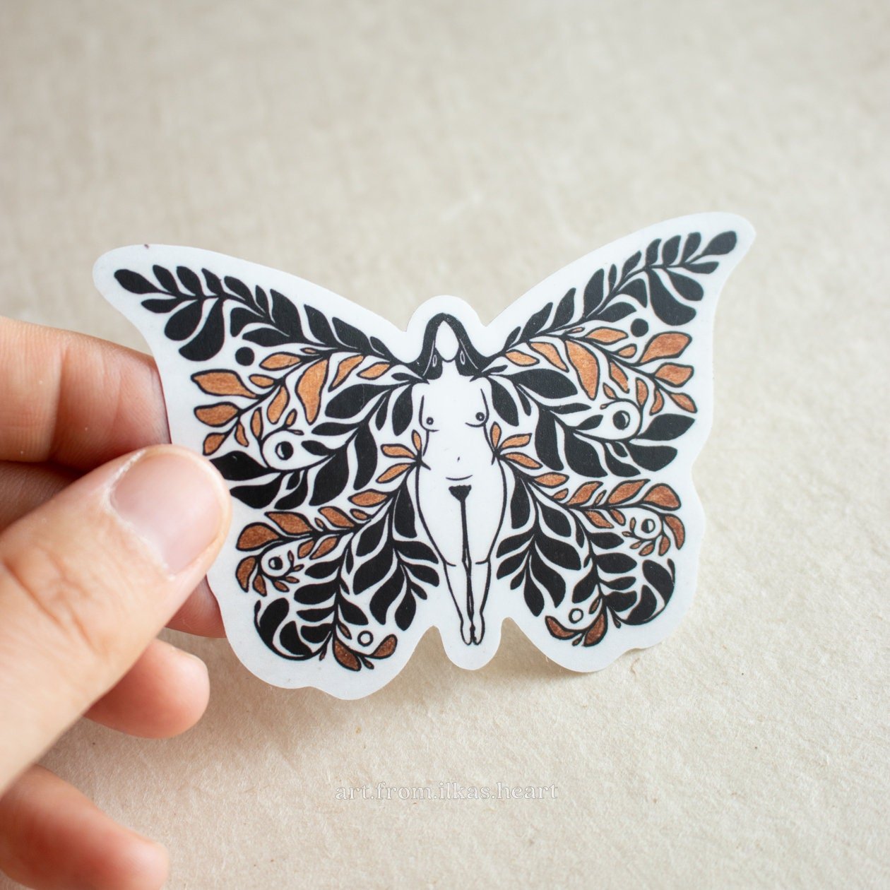 Unfolding Goddess Aufkleber - art.from.ilkas.heart