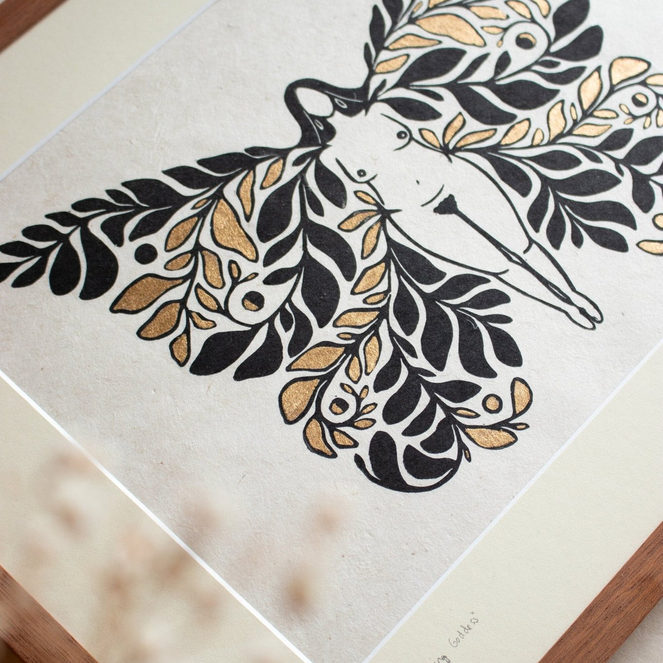 Rahmen & Passepartout für The Unfolding Goddess - art.from.ilkas.heart