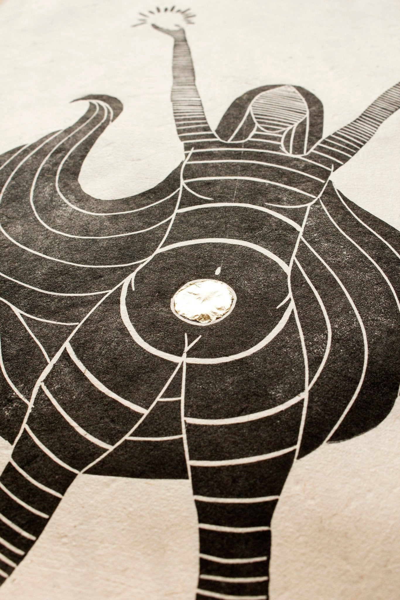 Urkraft Linoldruck - art.from.ilkas.heart