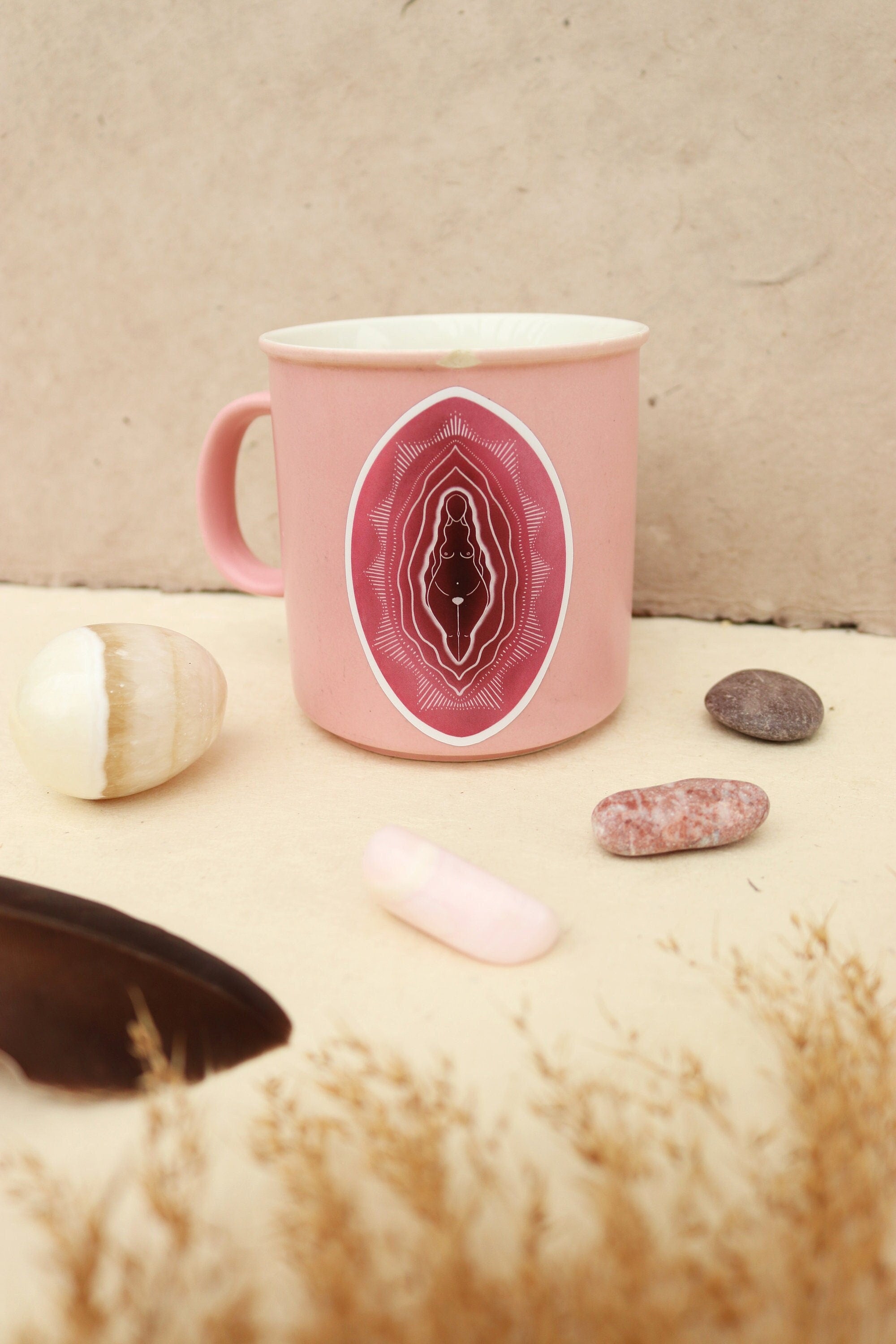 Vulva Göttin Aufkleber - art.from.ilkas.heart