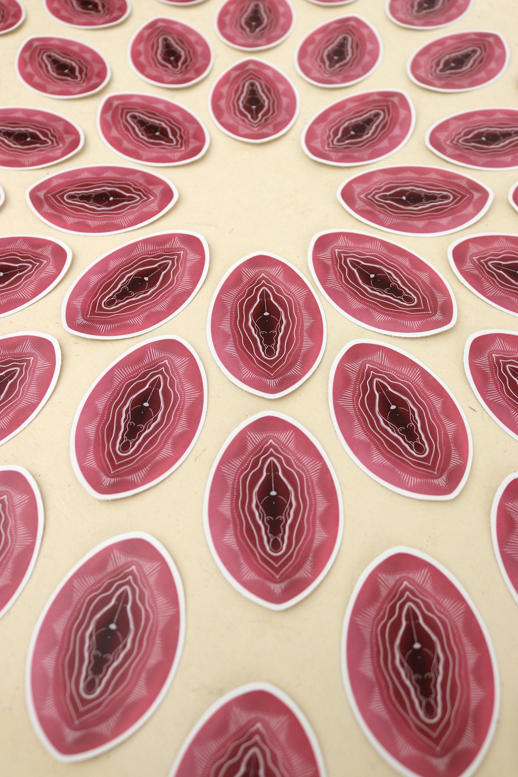 Vulva Göttin Aufkleber - art.from.ilkas.heart