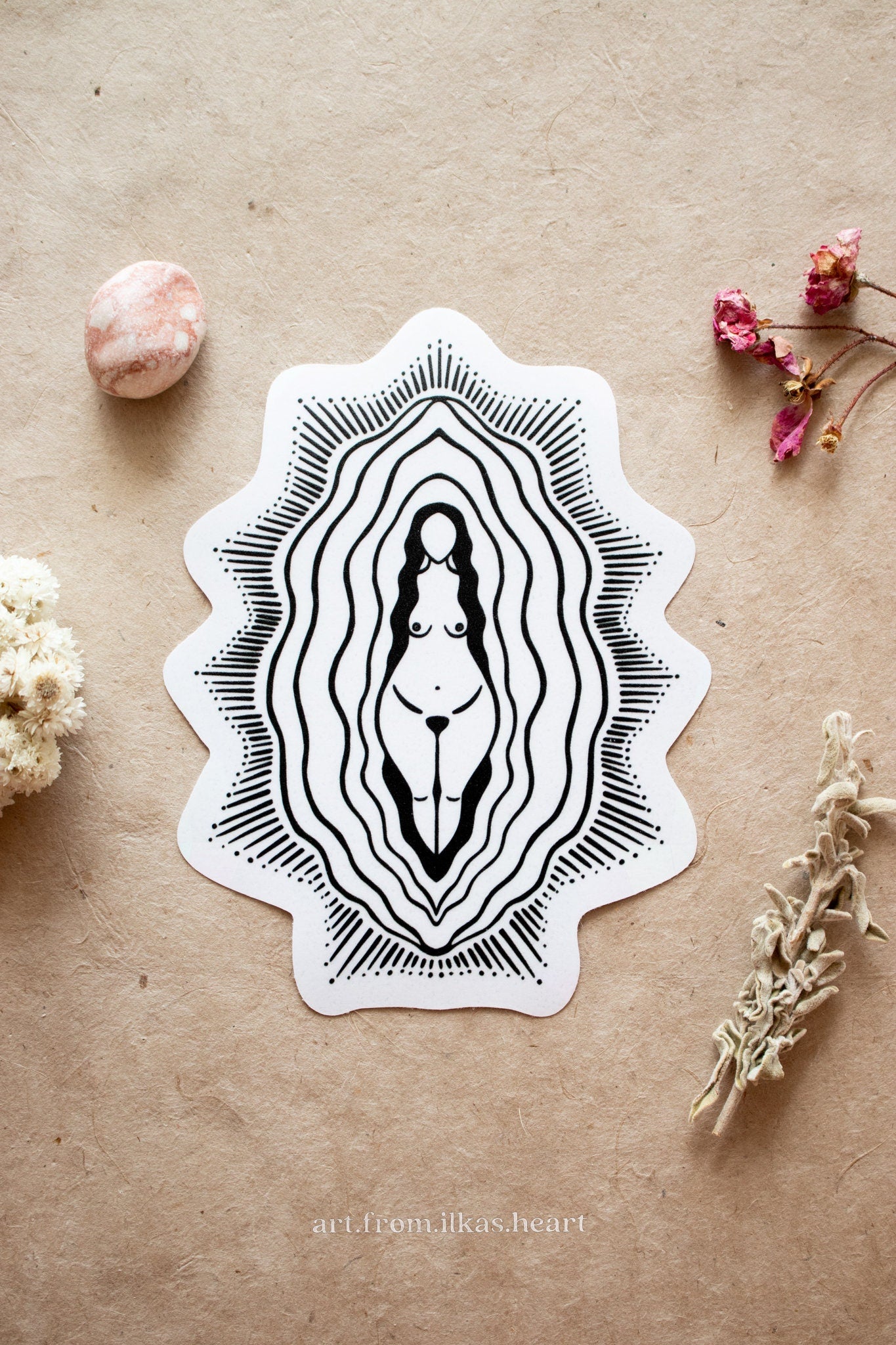 Vulva Göttin Rainbowmaker - art.from.ilkas.heart