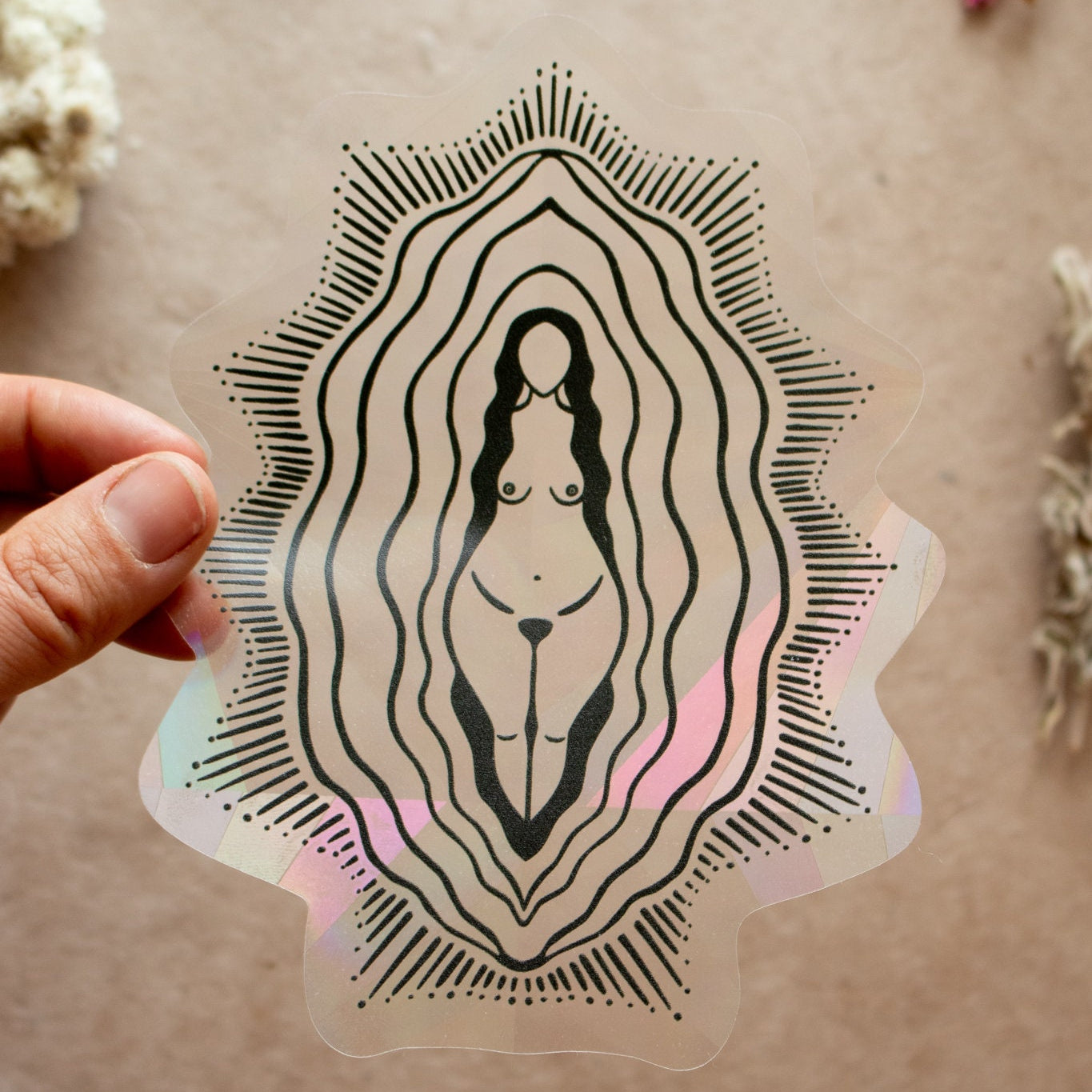 Vulva Göttin Rainbowmaker - art.from.ilkas.heart