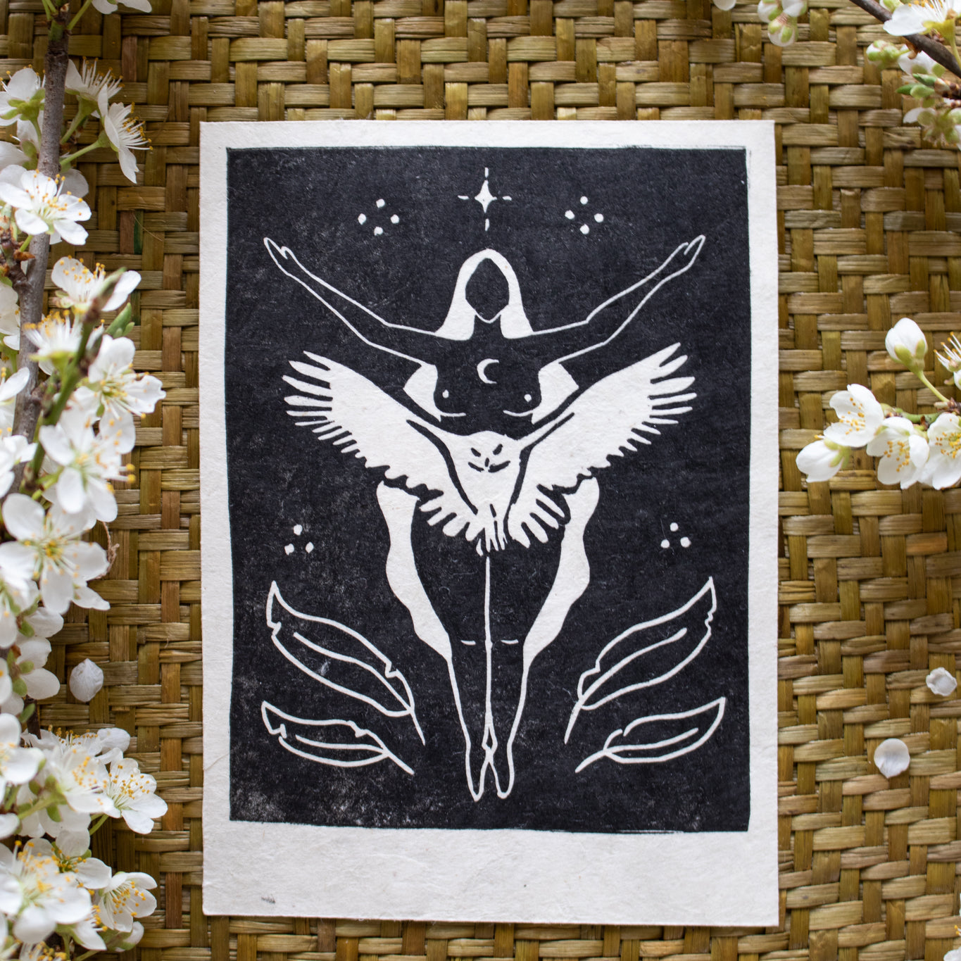 Wisdom Keeper Linoldruck - art.from.ilkas.heart