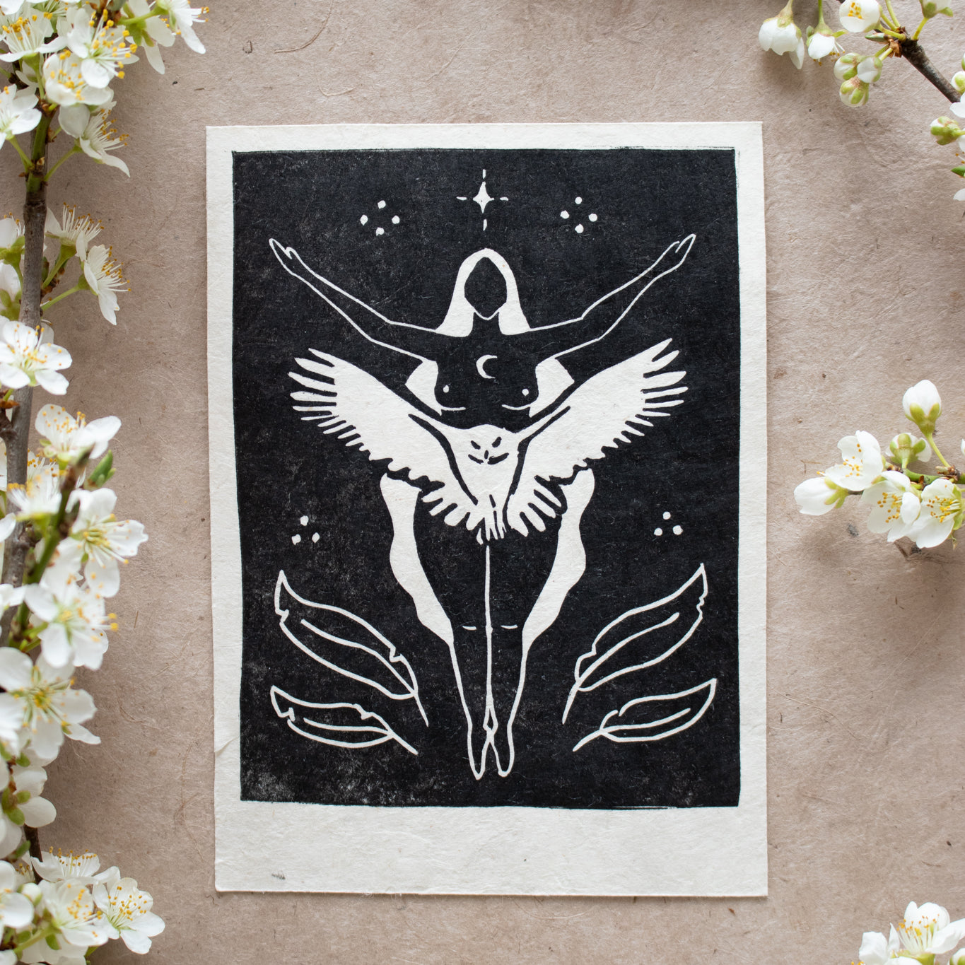 Wisdom Keeper Linoldruck - art.from.ilkas.heart