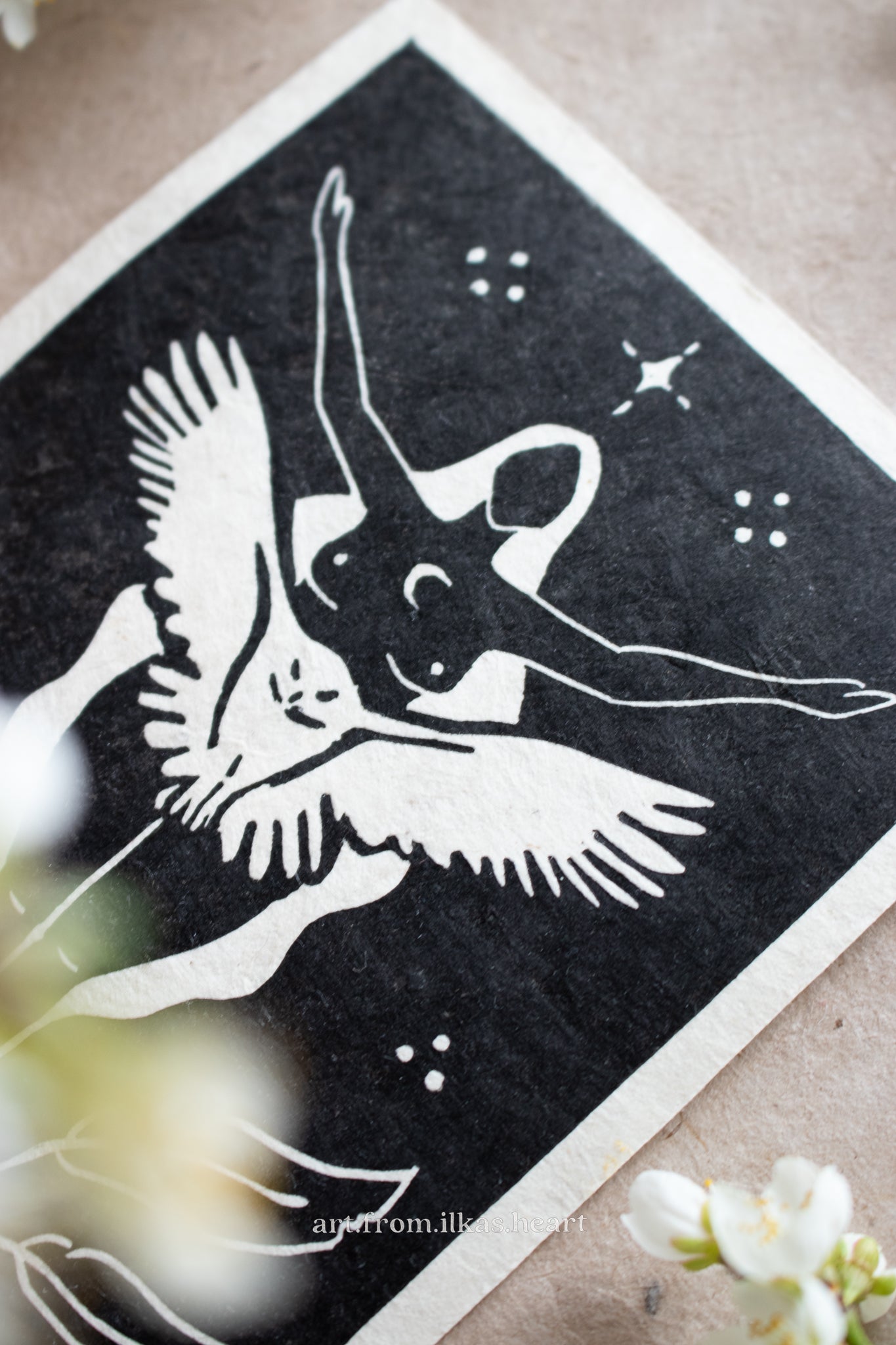 Wisdom Keeper Linoldruck - art.from.ilkas.heart