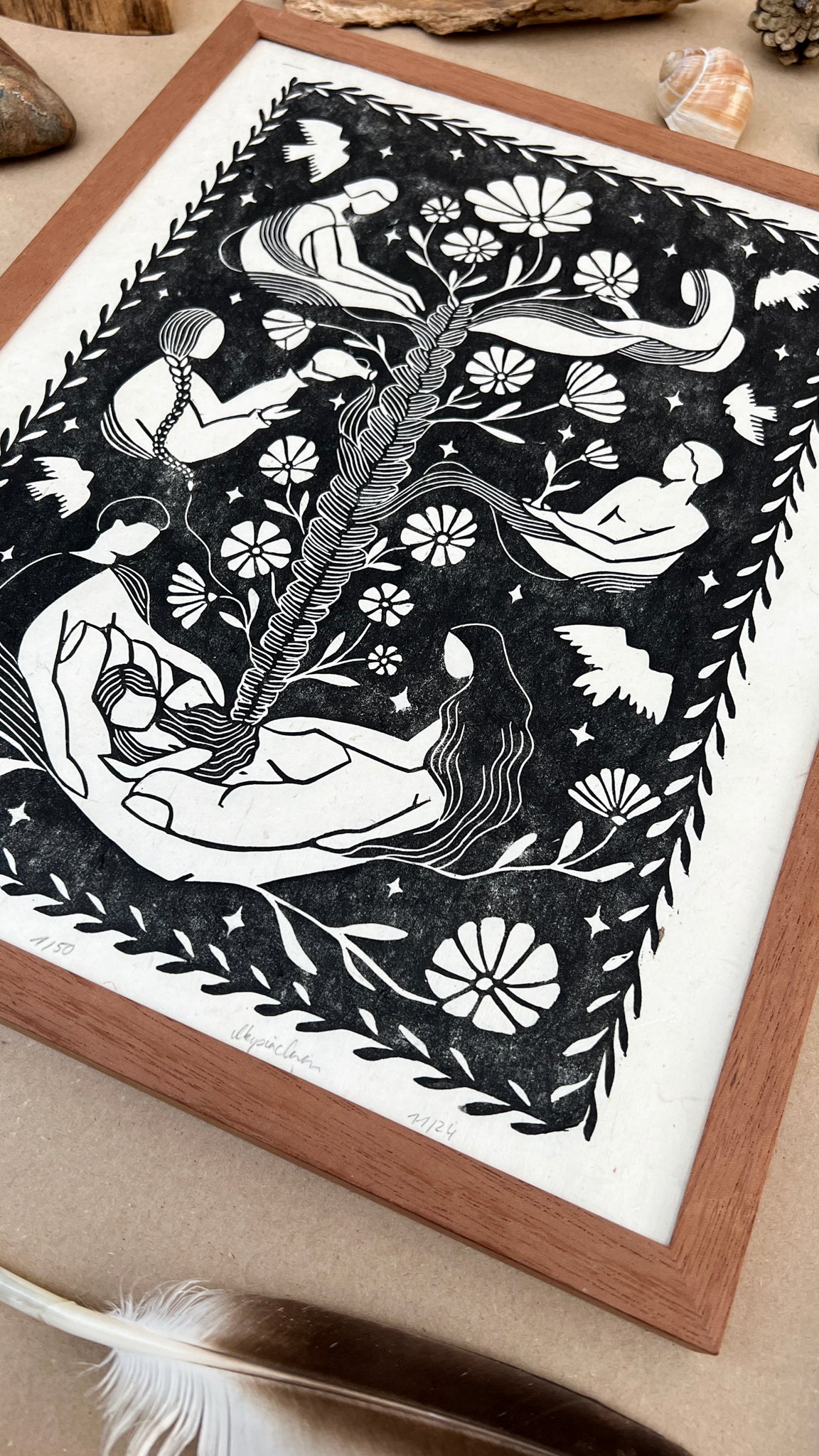 Rahmen & Passepartout für Ancestors calling - art.from.ilkas.heart