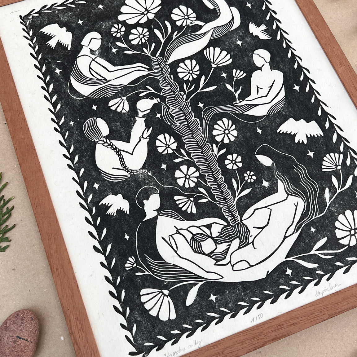 Rahmen & Passepartout für Ancestors calling - art.from.ilkas.heart