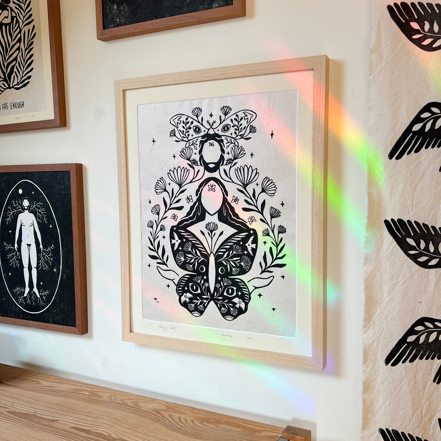 Rahmen & Passepartout für Calling you softly - art.from.ilkas.heart