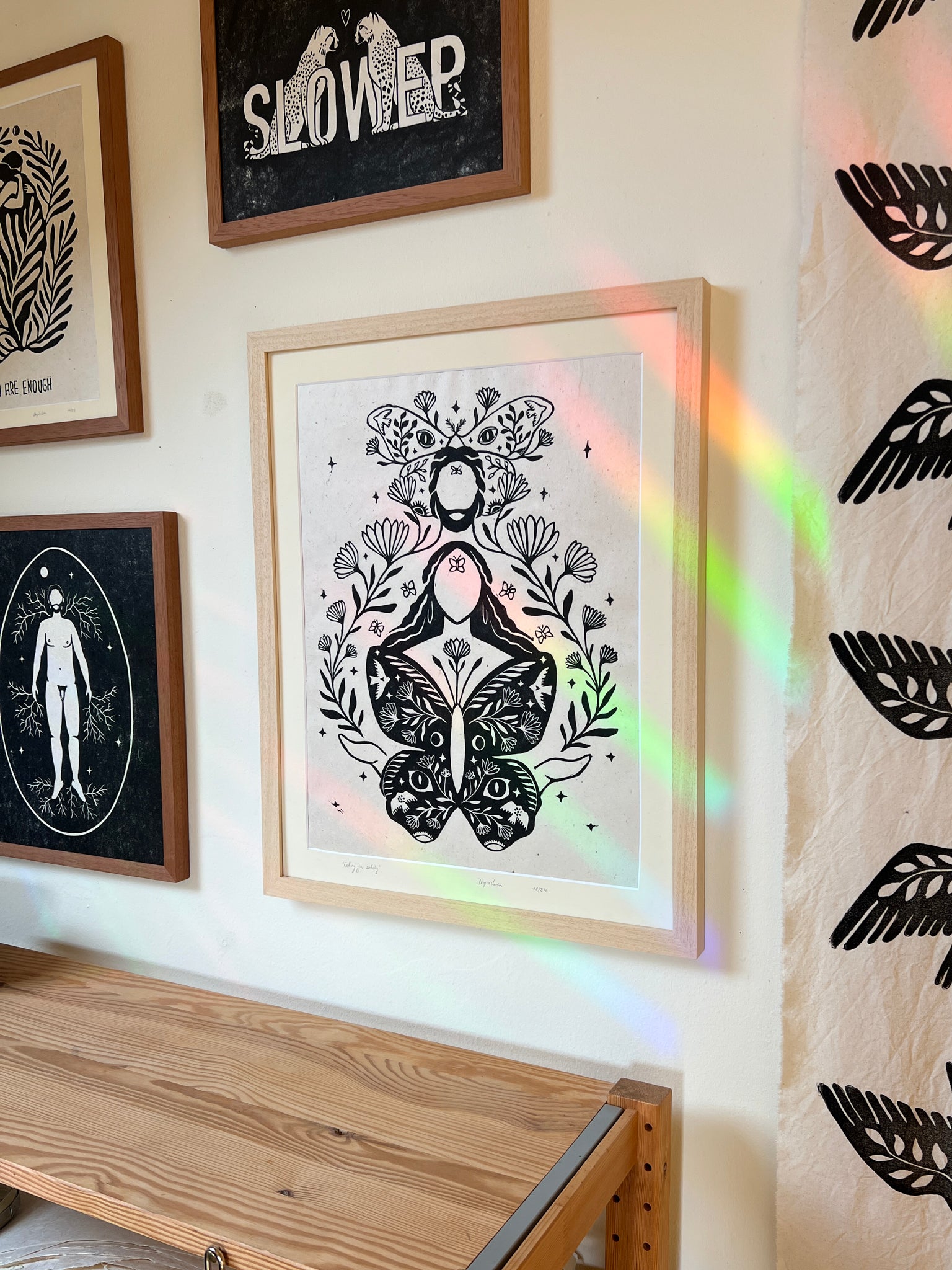 Rahmen & Passepartout für Calling you softly - art.from.ilkas.heart