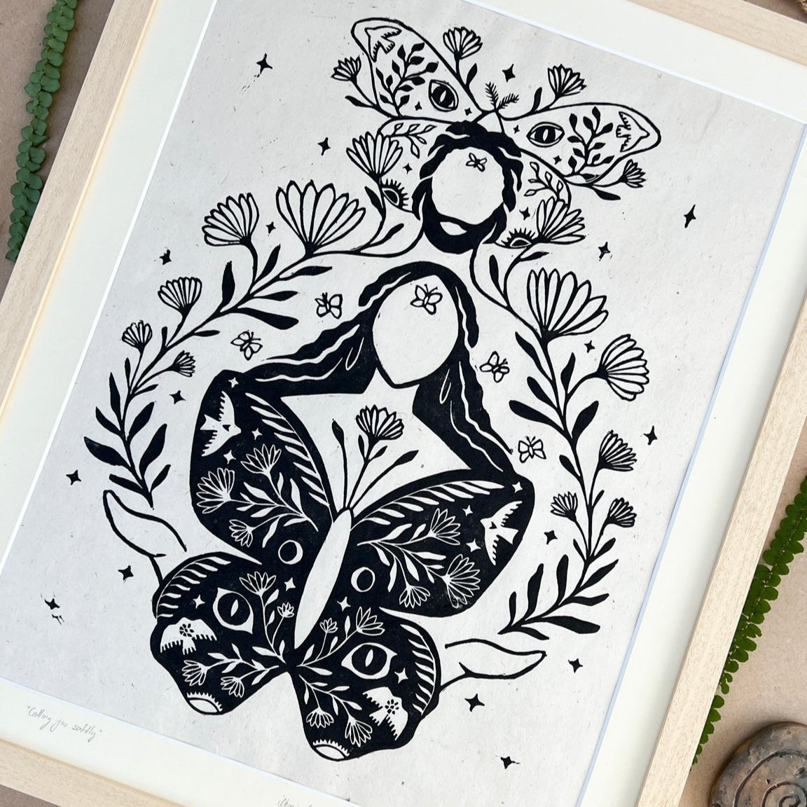 Rahmen & Passepartout für Calling you softly - art.from.ilkas.heart