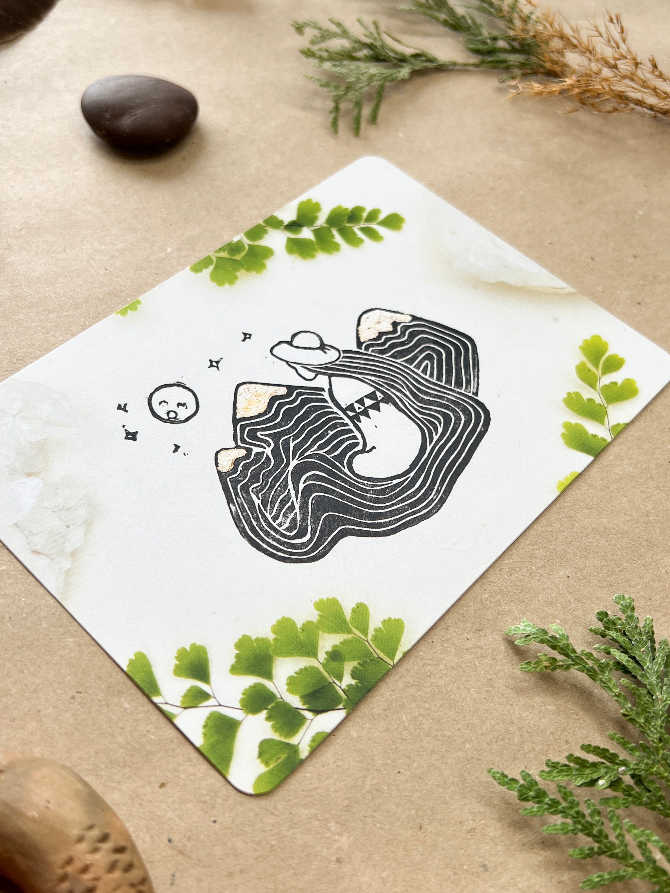 Mutter der Berge Postkarte - art.from.ilkas.heart